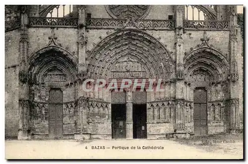 Cartes postales Bazas Portique de la Cathedrale