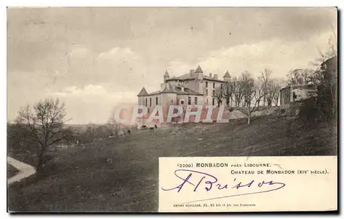 Ansichtskarte AK Monbadon Pres Libourne Chateau De Monbadon