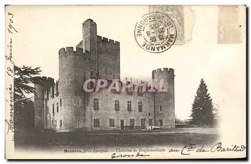 Cartes postales Mazeres Pres Langon Chateau de Roquetaillade