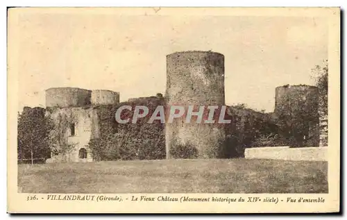 Cartes postales Villandraut Le Vieux Chateau Vue d'ensemble