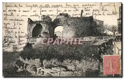 Ansichtskarte AK St Andre de Cubzac Ruines du Chateau des Fils Arymon