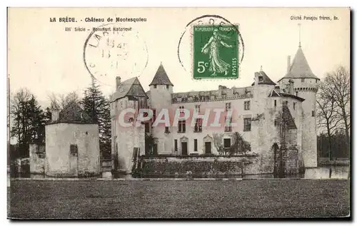 Cartes postales La Brede Chateau de Montesquteu