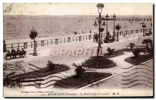 Cartes postales Arcachon Le Boulevard Promenade