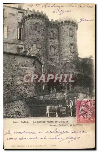 Cartes postales Bazas La Grande Porte Du Gisquet Veau Enfants (animee)