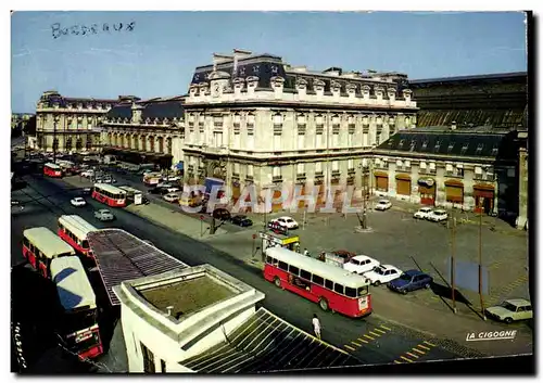 Moderne Karte Bordeaux La Gare Saint Jean