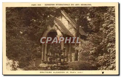 Cartes postales Paris Exposition Internationale Des Arts Decoratifs Paris Oratoire Alsacien