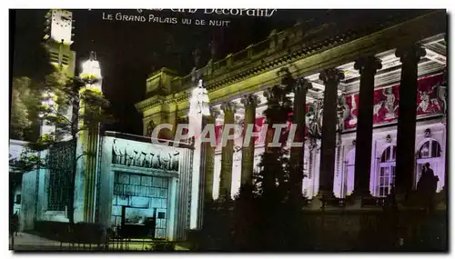 Cartes postales Paris Le Grand Palais Vu De Nuit