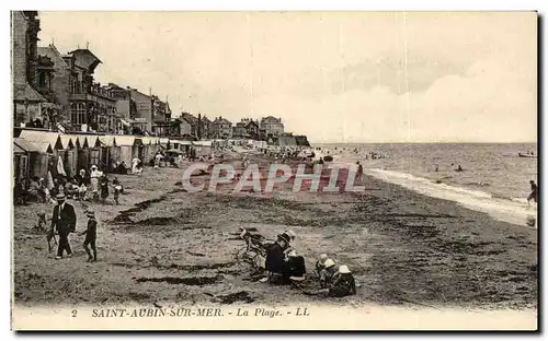 Cartes postales Saint Aubin Sur Mer La Plage