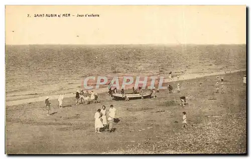 Cartes postales Saint Aubin Sur Mer Jeux d&#39enfants