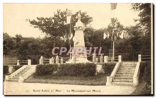 Ansichtskarte AK Saint Aubin Sur Mer Le Monument aux Morts Militaria