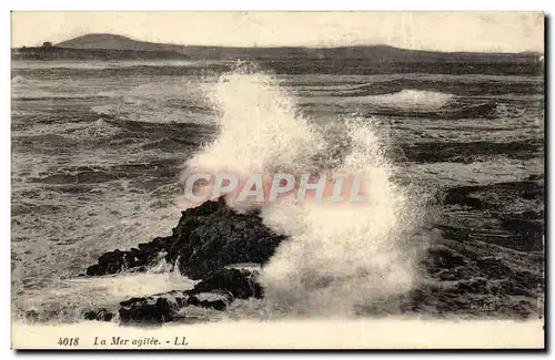 Cartes postales La Mer agitee