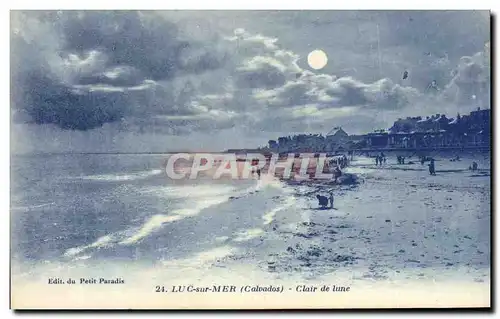 Cartes postales Luc sur Mer Clair de lune