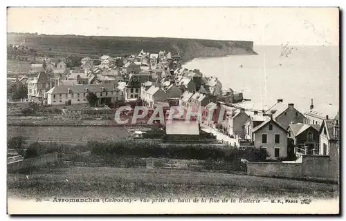 Ansichtskarte AK Arromanches Vue prise du haut de la Rue de la Batterie