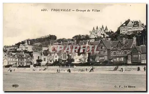 Cartes postales Trouville Groupe de Villas