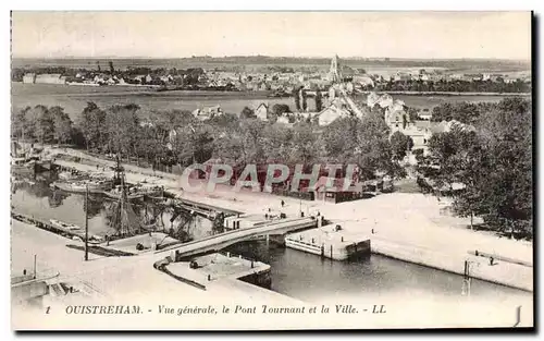 Ansichtskarte AK Ouistreham Vue Generale Le Pont Tournant et la Ville Bateau