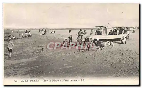 Cartes postales Riva Bella Sur la Plage a Maree Haute