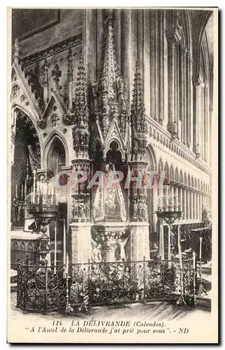 Cartes postales La Delivrande A l'Autel de la Delivrande j ai prie pour vous