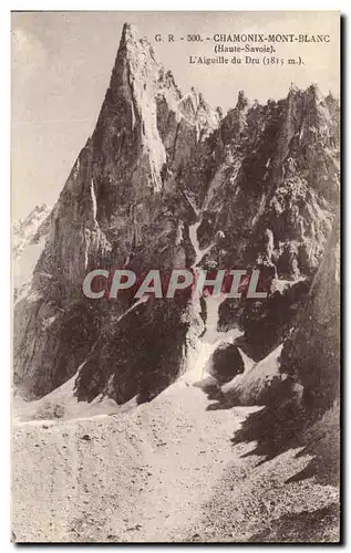 Cartes postales Chanmonix Mont Blanc L&#39Aiguille Du Dru