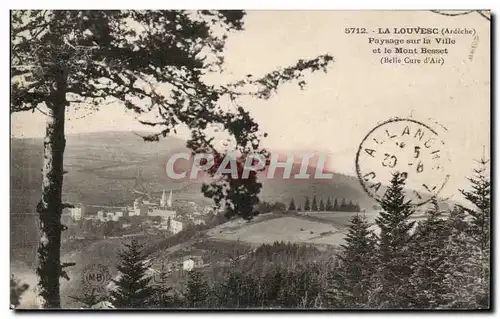 Cartes postales La Louvesc Paysage Sur La Ville Et Le Mont Besset