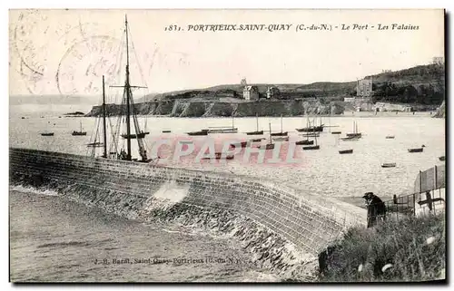 Cartes postales Portrieux Saint quay Le Port Les Falaises Bateau