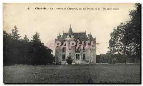 Ansichtskarte AK Chabris Le Chateau de Campoix vu des Pelouses du parc