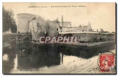 Cartes postales Hommes Entree principale du Vieux Chateau