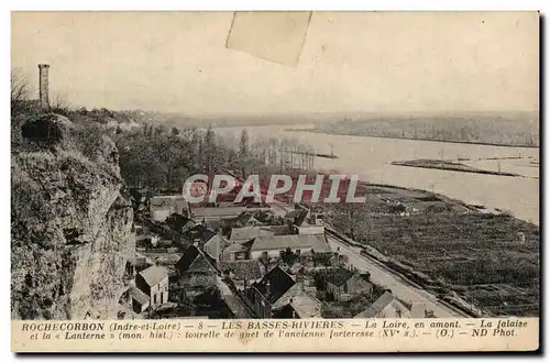 Cartes postales Rochecorbon Les Basses Rivieres la Loire en amont La falaise