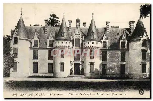 Ansichtskarte AK Env De Tours St Avertin Chateau de Cange Facade Principale