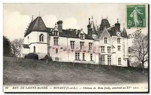 Cartes postales Env De Sainte Maure Noyant Chateau de Brou