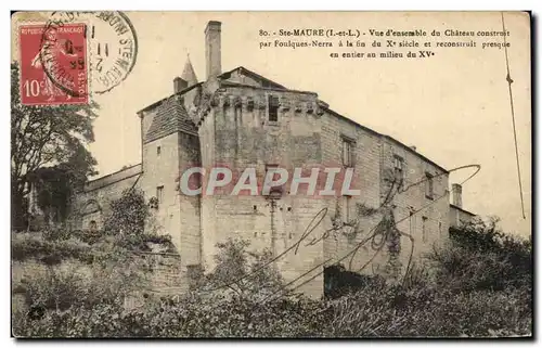 Cartes postales Ste Maure Vue d&#39ensemble du Chatau construit par Foulques Nerra la fin du siecle et reconstru