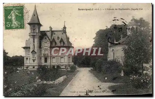 Cartes postales Souvigne Chateau De Rochedain Facade Est