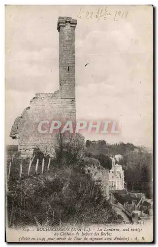 Cartes postales Rochecorbon La Lanterne Seul Vestige Du Chateau De Robert Des Roches