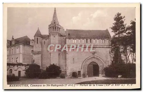 Ansichtskarte AK Marmoutier Commune De Ste Radegonde Portail De La Crosse