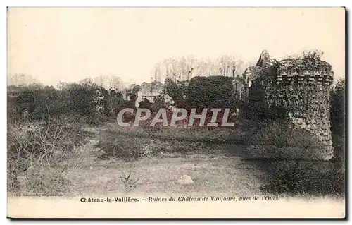 Ansichtskarte AK Chateau la Valliere Ruines du chateau de Vaujours