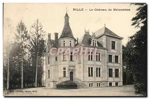 Cartes postales Rille La chateau de Malcombes