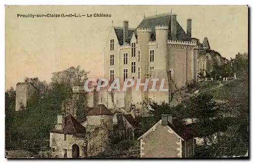 Ansichtskarte AK Preuilly sur Claise Le chateau (carte toilee)