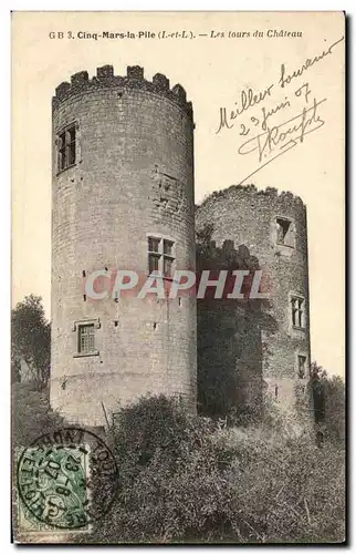 Cartes postales Cinq Mars la Pile Les tours du Chateau