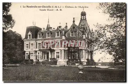 Cartes postales La Membrolle sur Choisille Chateau de l&#39Aubriere Facade Ouest