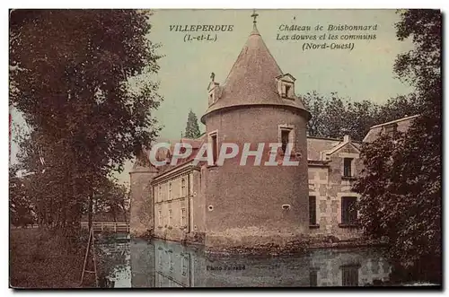 Ansichtskarte AK Villeperdue Chateau de Boisbonnard Les douves et les Communs