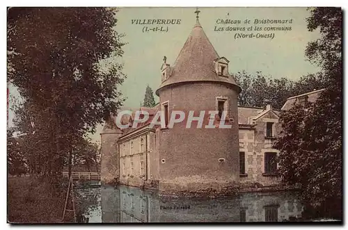 Cartes postales Villeperdue Chateau de Boisbonnard Les douves et les Communs