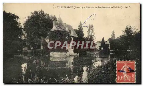 Ansichtskarte AK Villeperdue Chateau de Boisbonnard