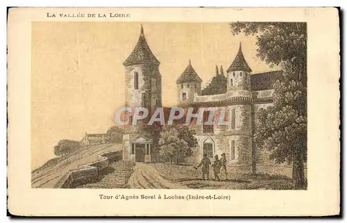 Cartes postales La Vallee De La Loire Tour d&#39Agnes Sorel a Loches