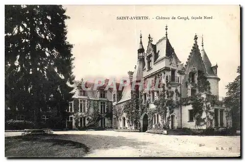 Cartes postales Saint Avertin Chateau De Cange Facade Nord