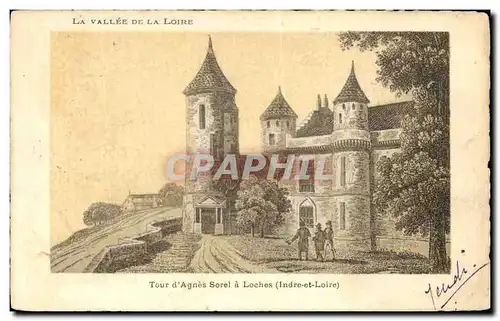 Cartes postales La Vallee De La Loire Tour d&#39Agnes Sorel a Loches