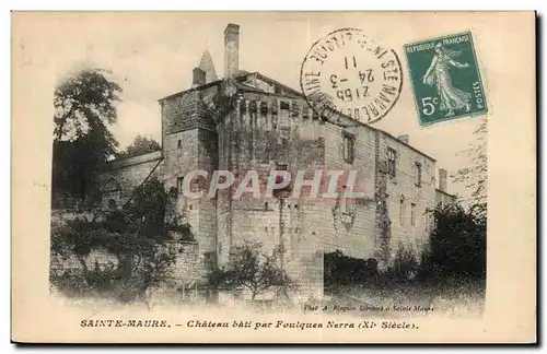 Cartes postales Saint Maure Chateau Bati Par Foulques Nerra