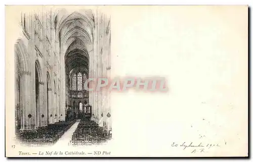 Cartes postales Tours La Nef De La Cathedrale