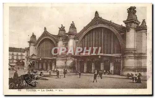 Cartes postales Tours La Gare