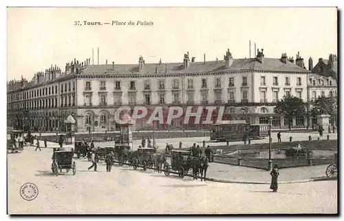 Cartes postales Tours Place Du Palais