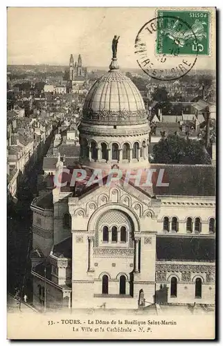 Cartes postales Tours Le Dome De La Basilique Saint Martin