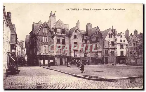 Cartes postales Tours Place Plumereau et ses vieilles maisons